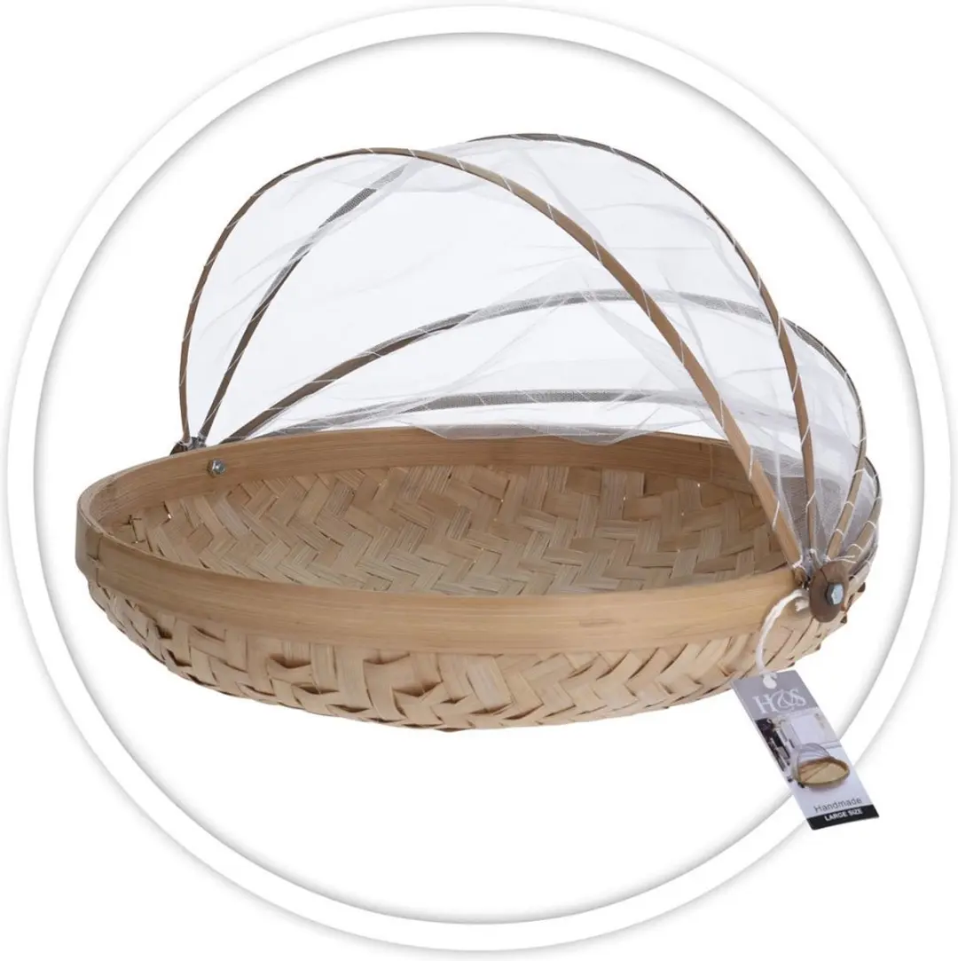 EH Excellent Houseware Bamboevezel Broodmandjes - 3 Stuks Beige