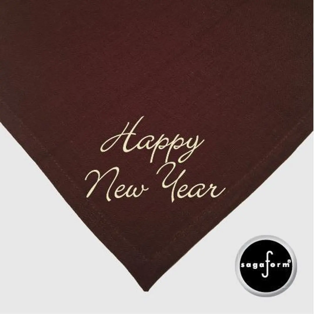 Sagaform Linnen Tafellaken & Servetten - 150x250cm + 6x45x45cm - Bruin