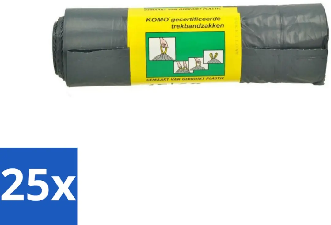 KOMO Vuilniszakken Trekband 60L