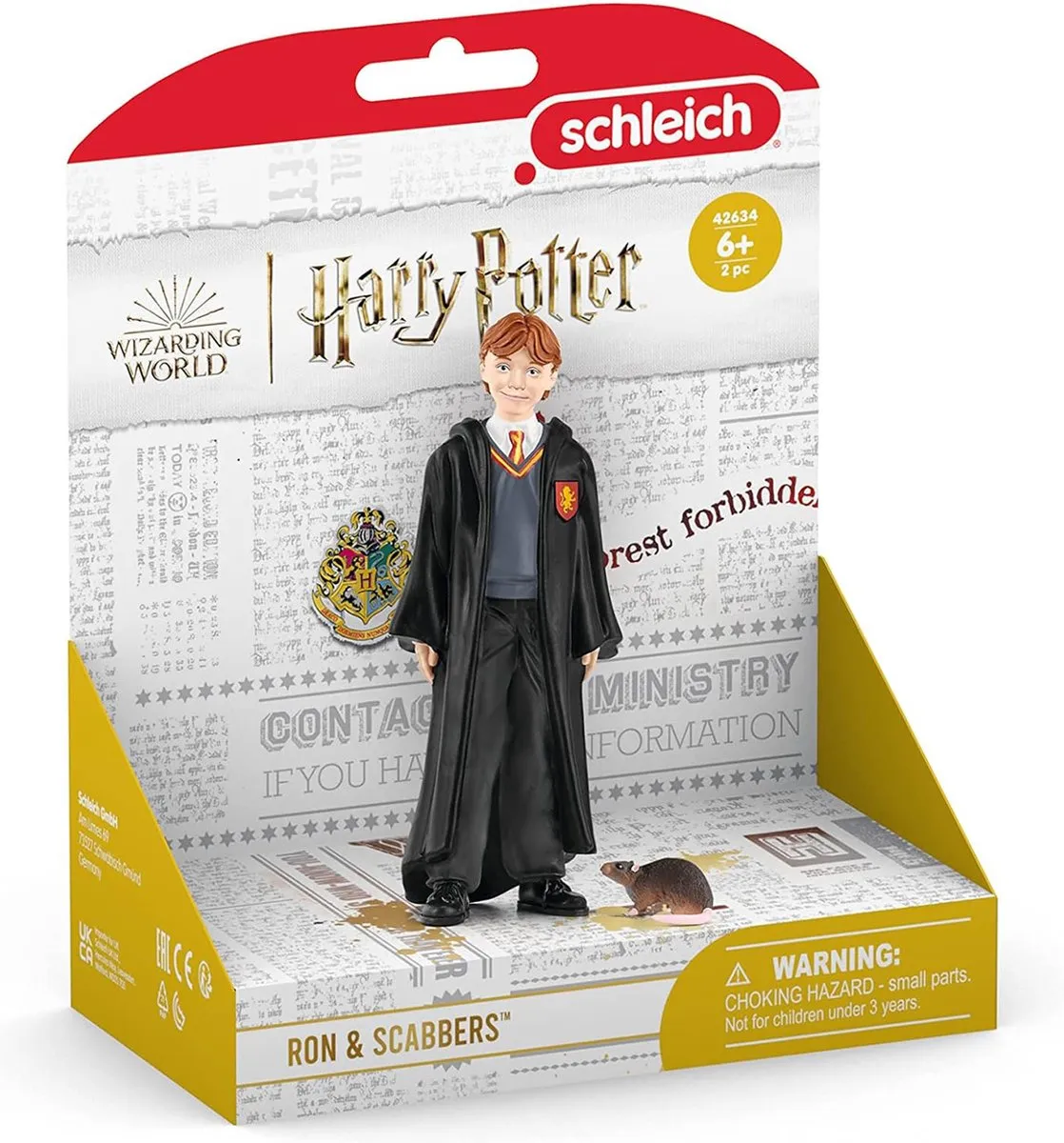 Schleich Harry Potter Ron Weasley & Skalman Figuren - Zwart