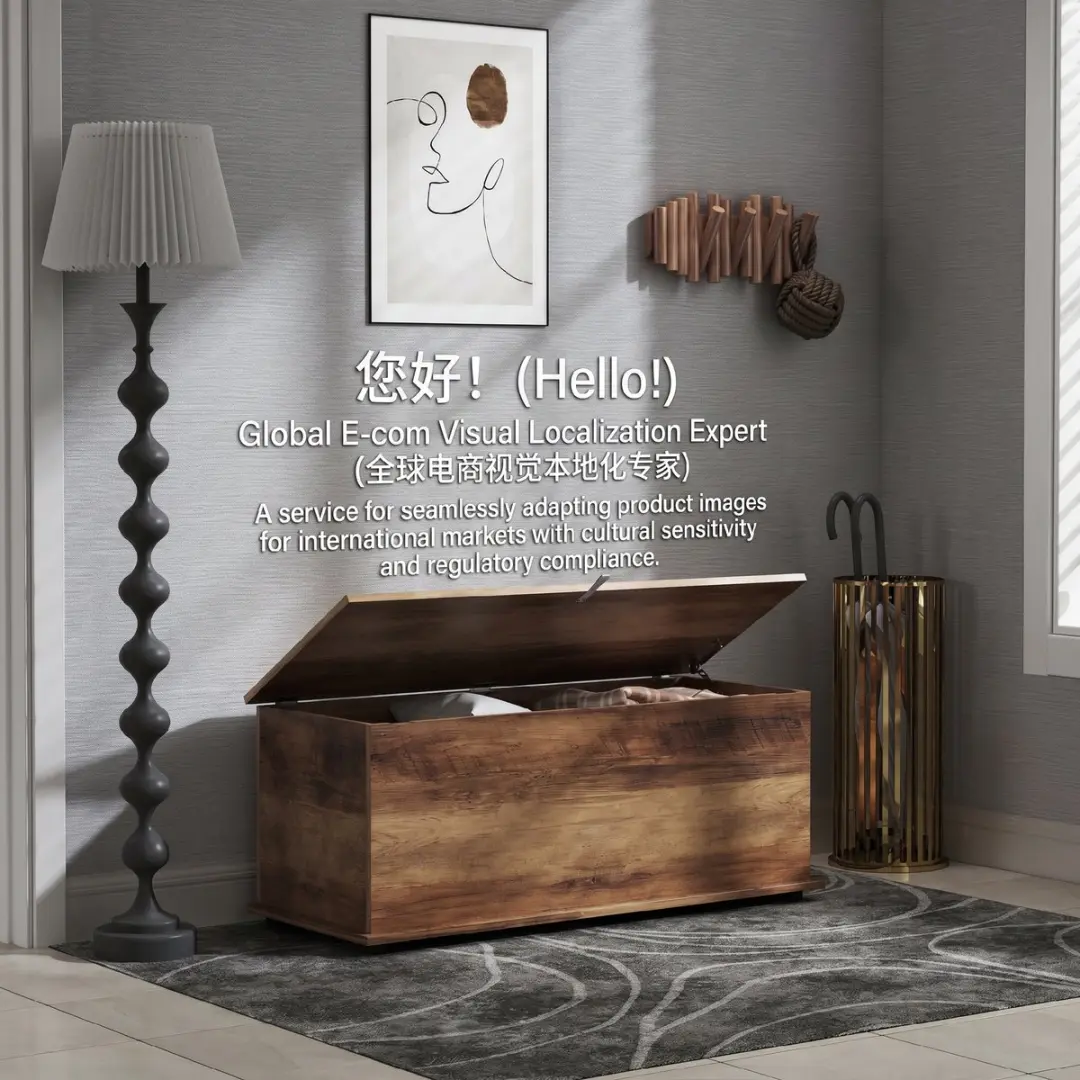 HOMCOM Opbergkist - Spaanplaat - 100x40x40cm - Bruin