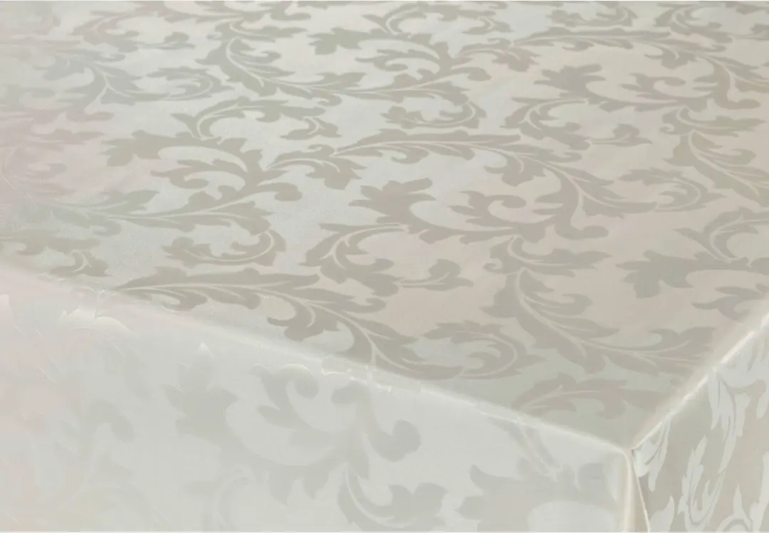 Bellatio Design Tafelzeil Damast Licht Beige 140x300cm