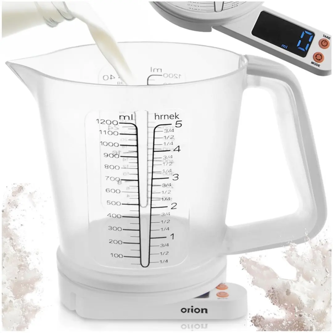 Orion Digitale Keukenweegschaal 5kg - Met Maatbeker - Wit