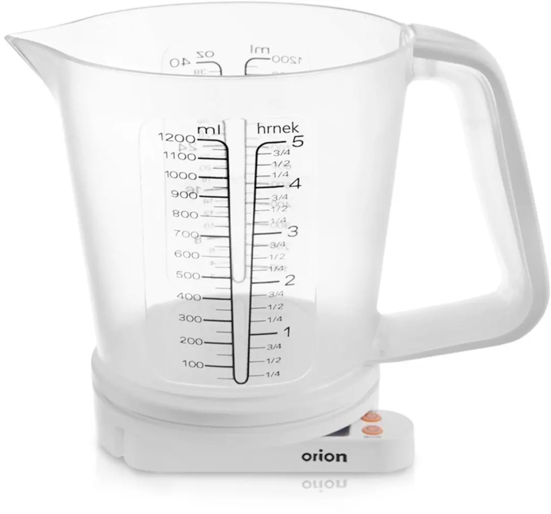 Orion Digitale Keukenweegschaal 5kg - Met Maatbeker - Wit