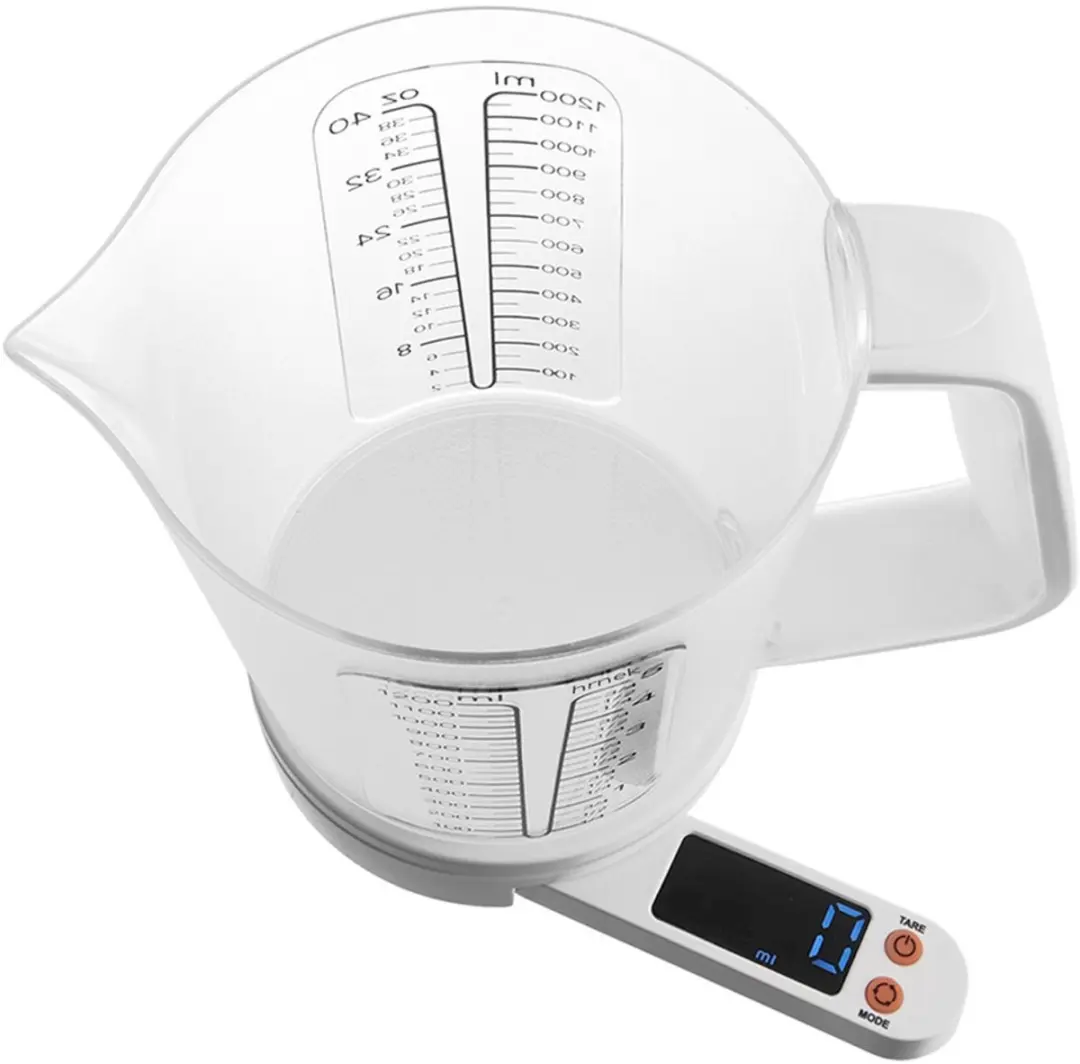 Orion Digitale Keukenweegschaal 5kg - Met Maatbeker - Wit