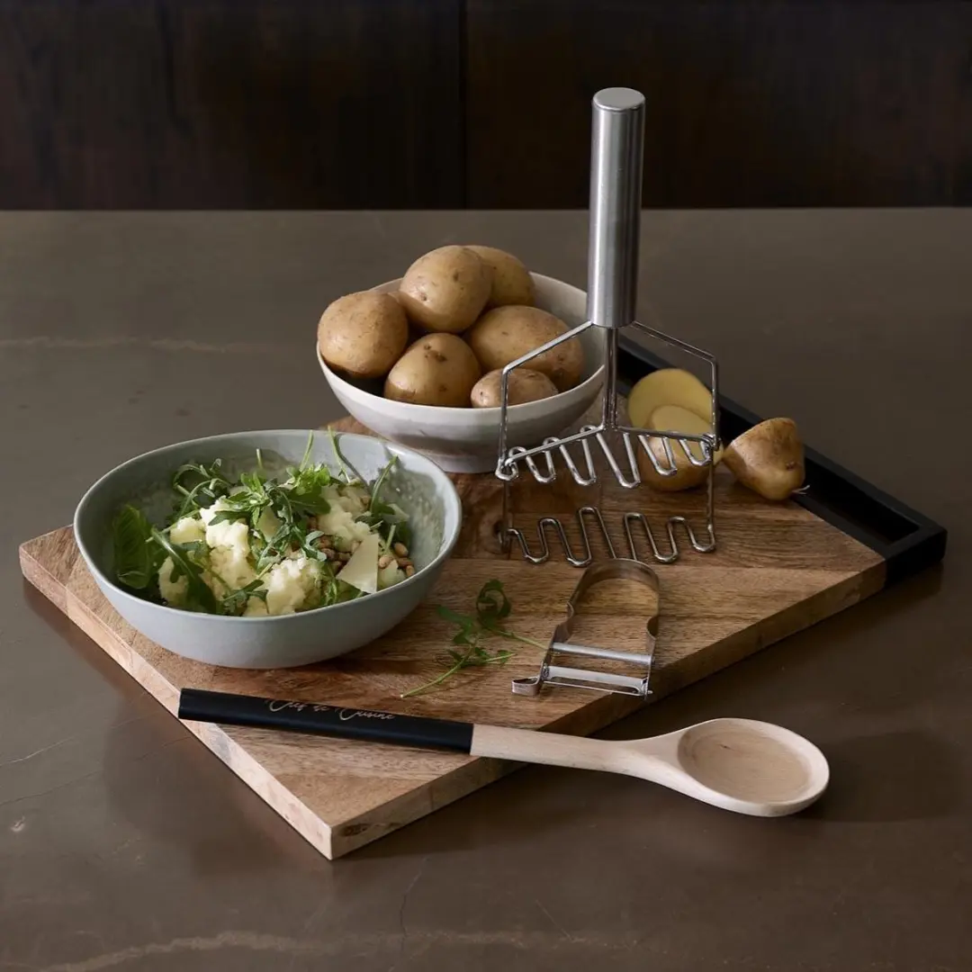 Riviera Maison Chef de Cuisine Aardappelstamper - Roestvrij Staal - 33x22x7.5cm