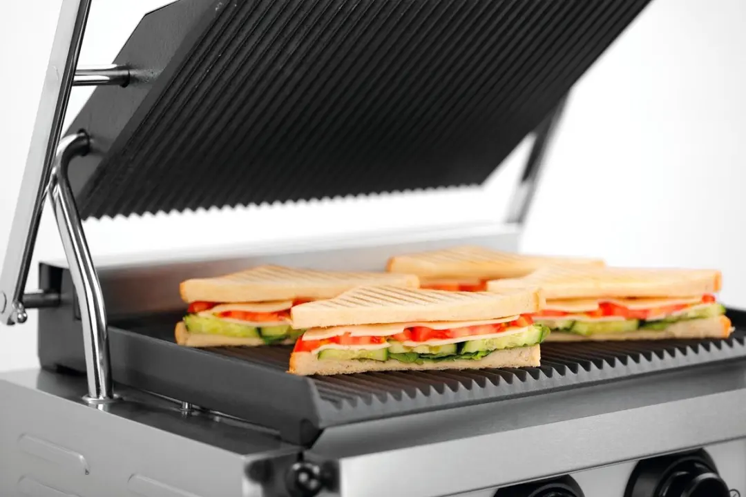 Bartscher Panini-MDI Contactgrill 2200W - Zilver