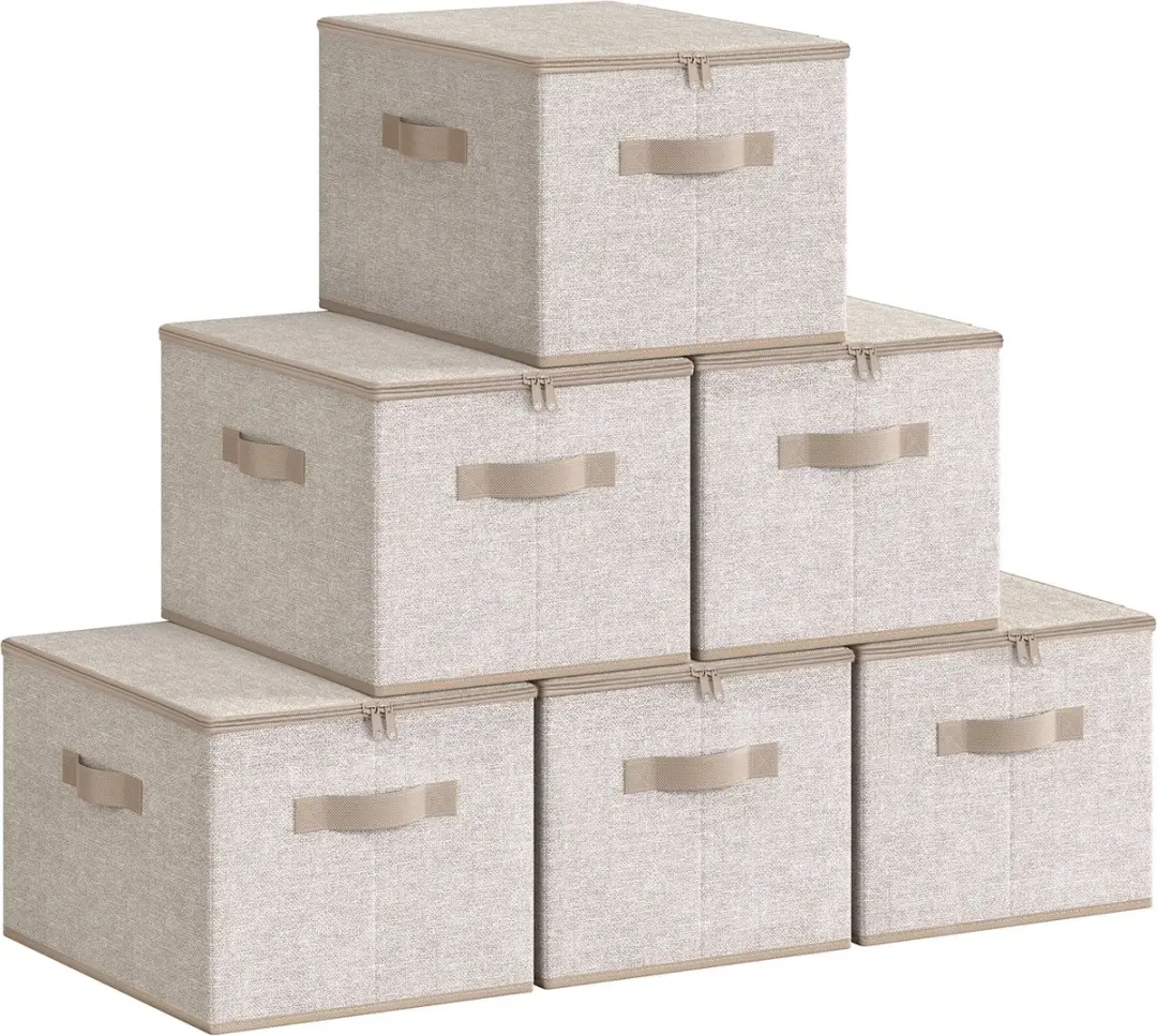 Songmics Opbergbox 6-delig Zandbeige