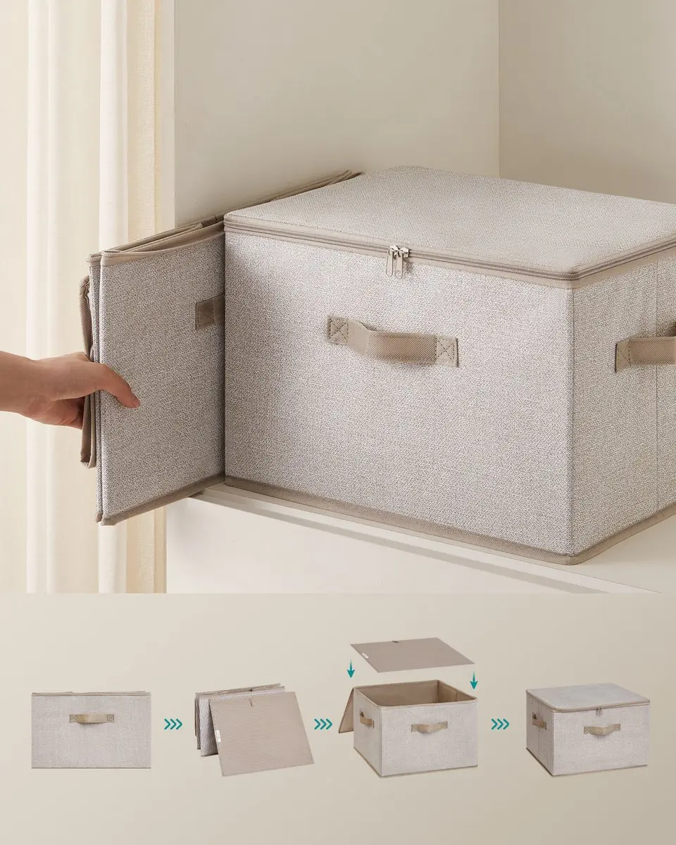 Songmics Opbergbox 6-delig Zandbeige - 30L