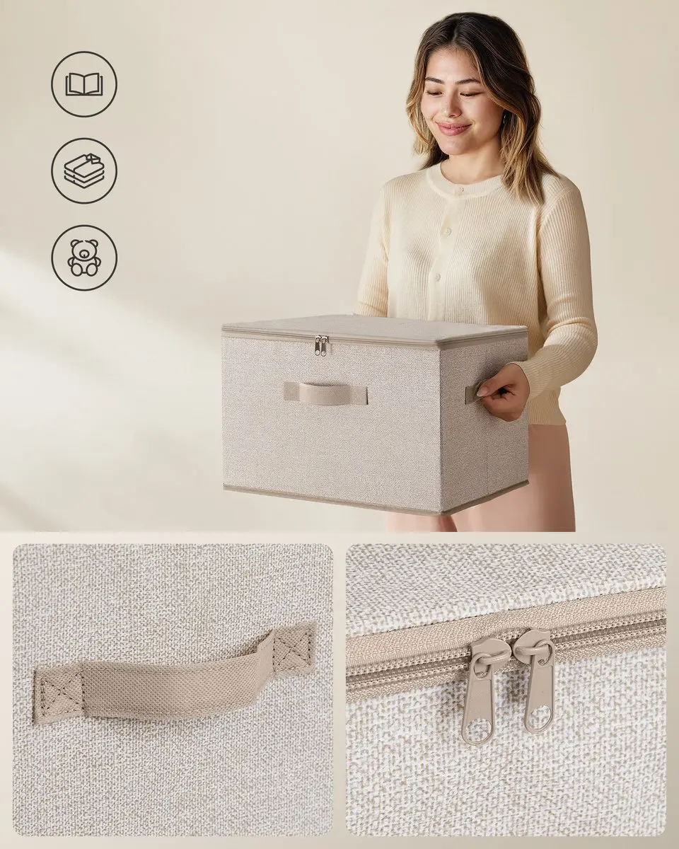 Songmics Opbergbox 6-delig Zandbeige - 30L