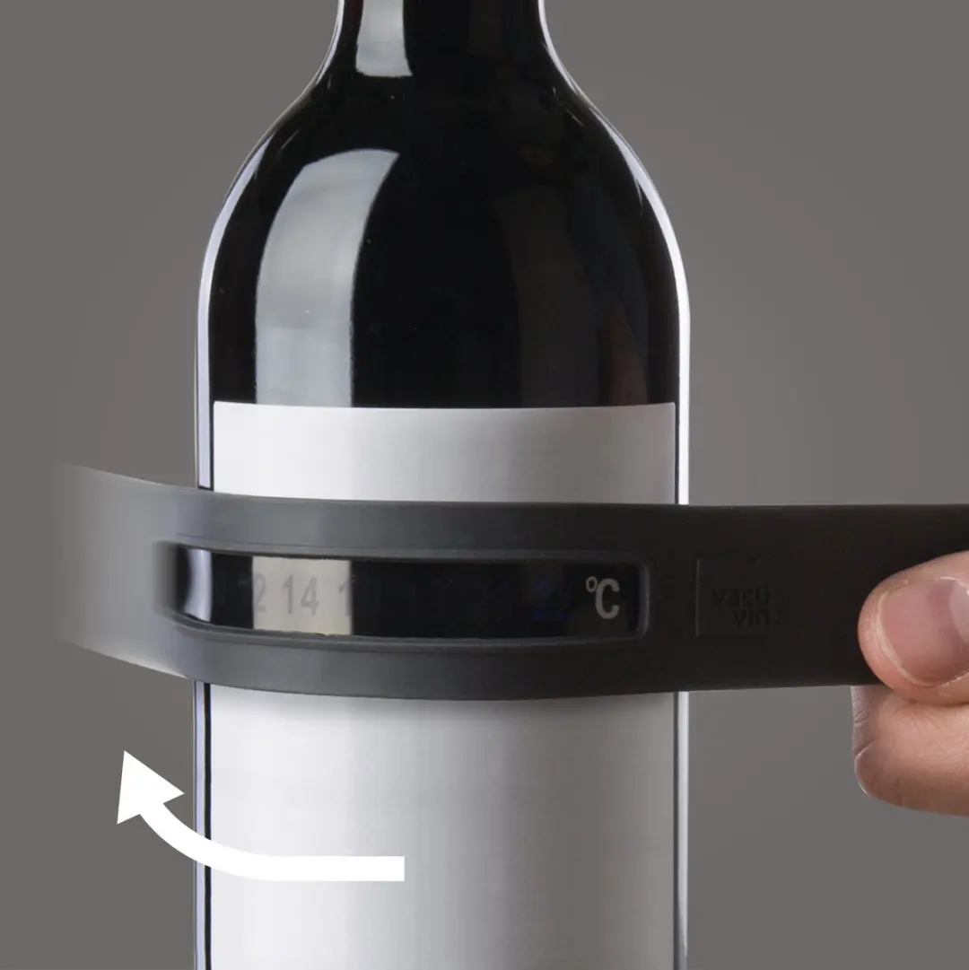 VacuVin Snap Wijnthermometer - Zwart