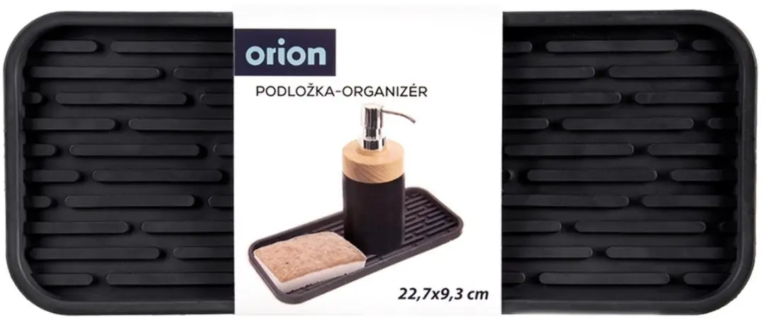 Orion Siliconen Aanrecht Organizer 23x9,5cm - Grijs