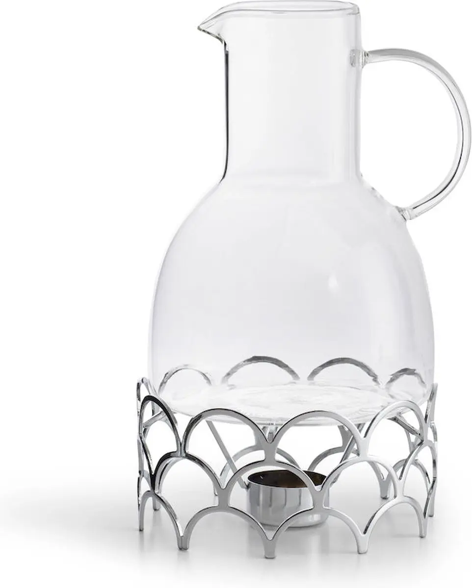 Sagaform Wijnkan met Warmer 1.3L - Zilver