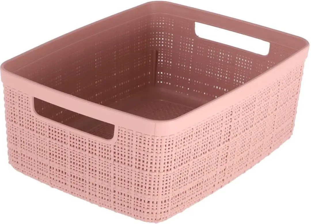 Curver Jute Opbergmand - Maat S - 5 liter - Roze