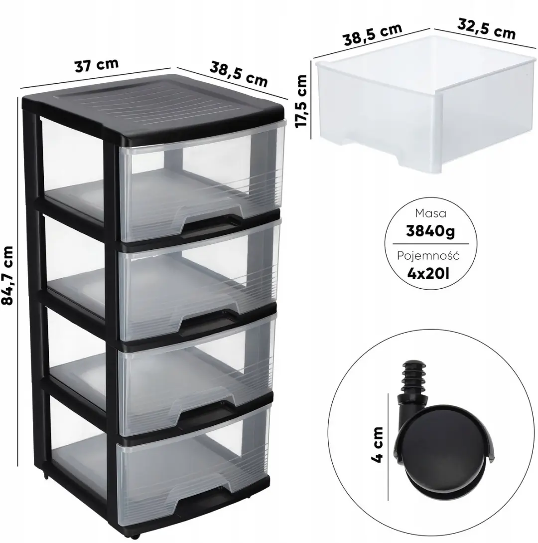 ladesysteem 4x20l + wielen