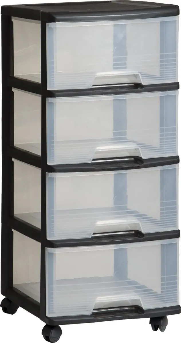Curver Ladesysteem 4x20L - 80L - Zwart - afbeelding 6 van 6