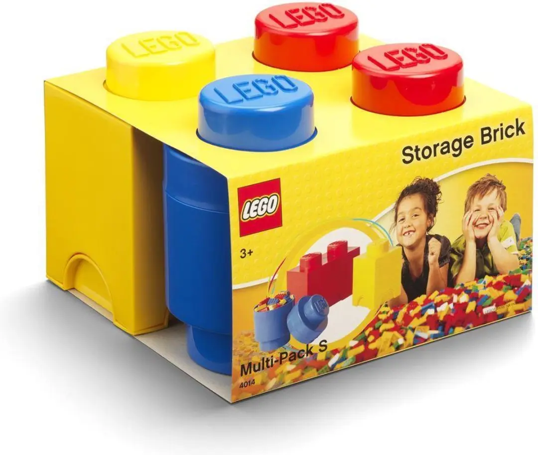Opbergbox Brick, Set van 4, Multi - LEGO