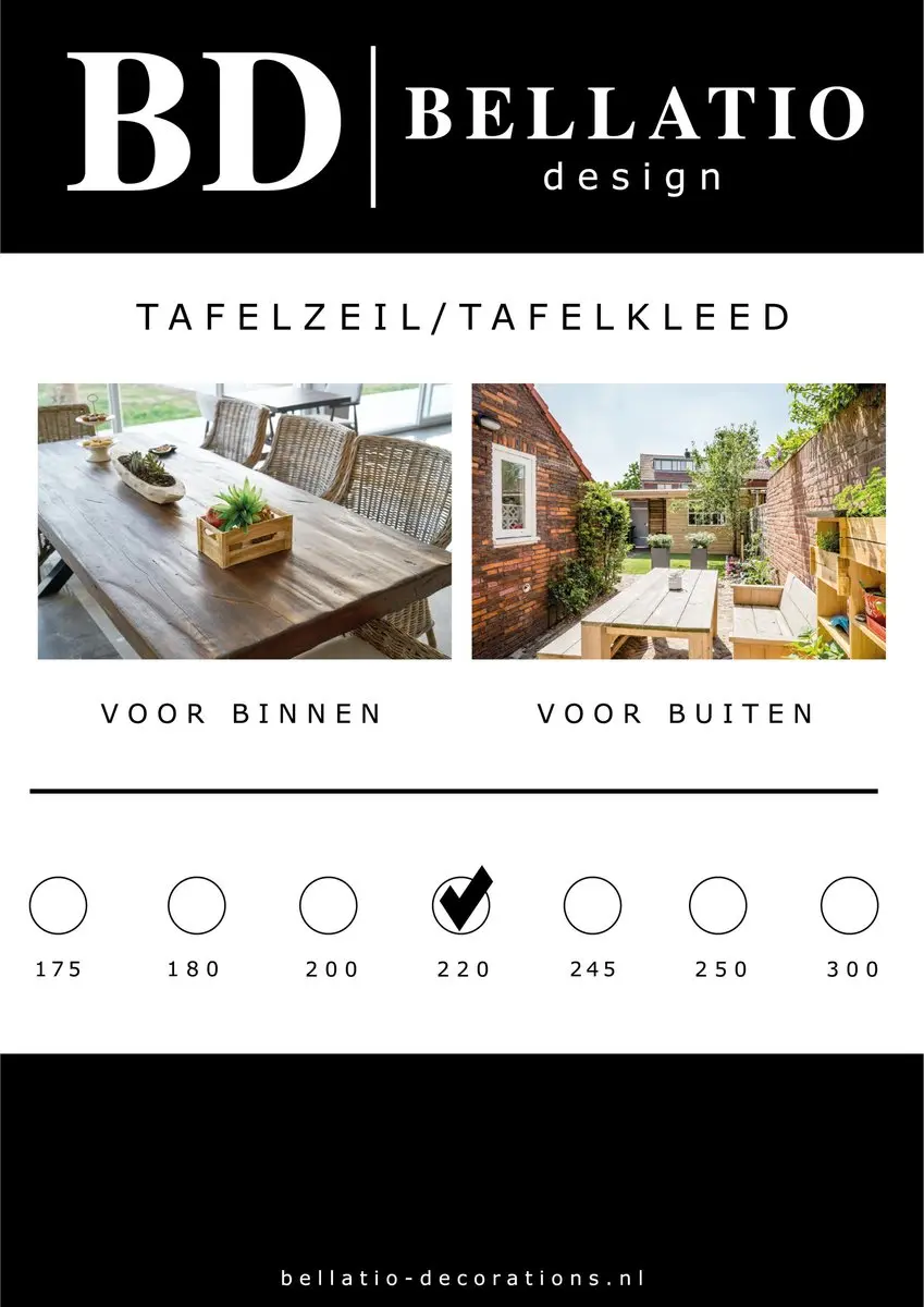 Bellatio Design Tafelzeil Geel 140x220cm