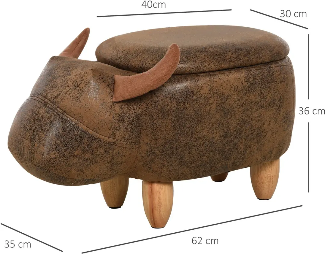 HOMCOM-Opbergottoman-Zweden-62x35x36cm-Bruin