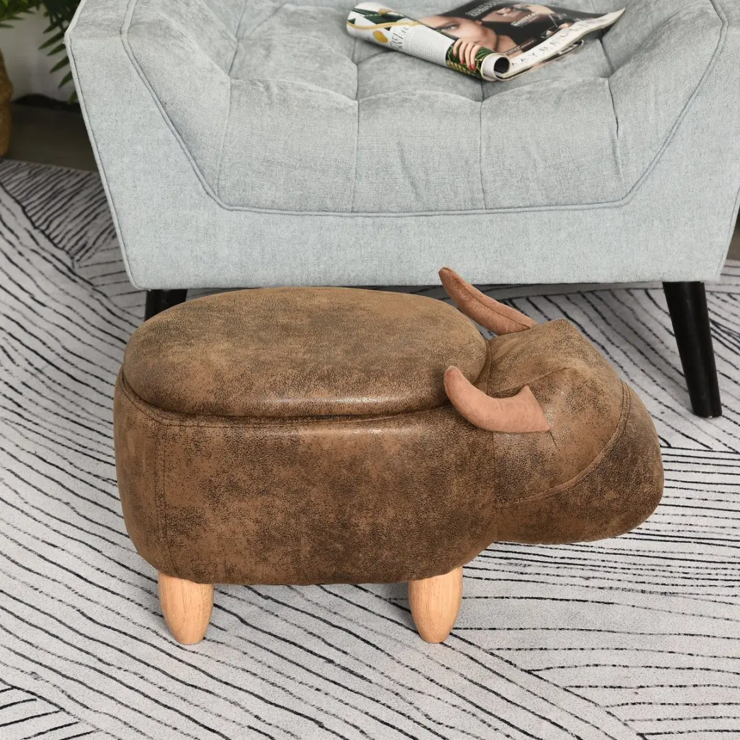 HOMCOM-Opbergottoman-Zweden-62x35x36cm-Bruin