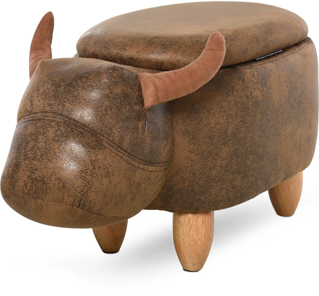 HOMCOM-Opbergottoman-Zweden-62x35x36cm-Bruin