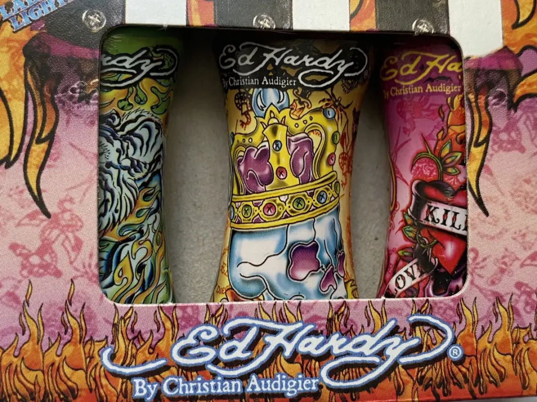 Ed Hardy Tattoo Aanstekers - 3 Stuks - Multikleur
