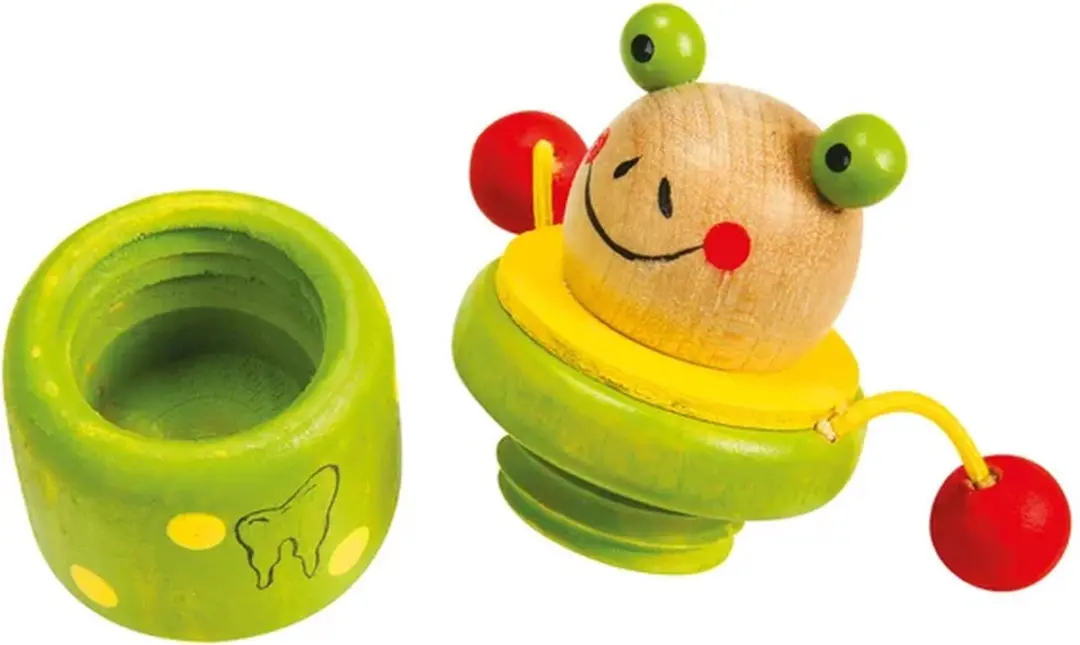 Small Foot Houten Melktandenpotje Dier - 4 Stuks - afbeelding 4 van 6
