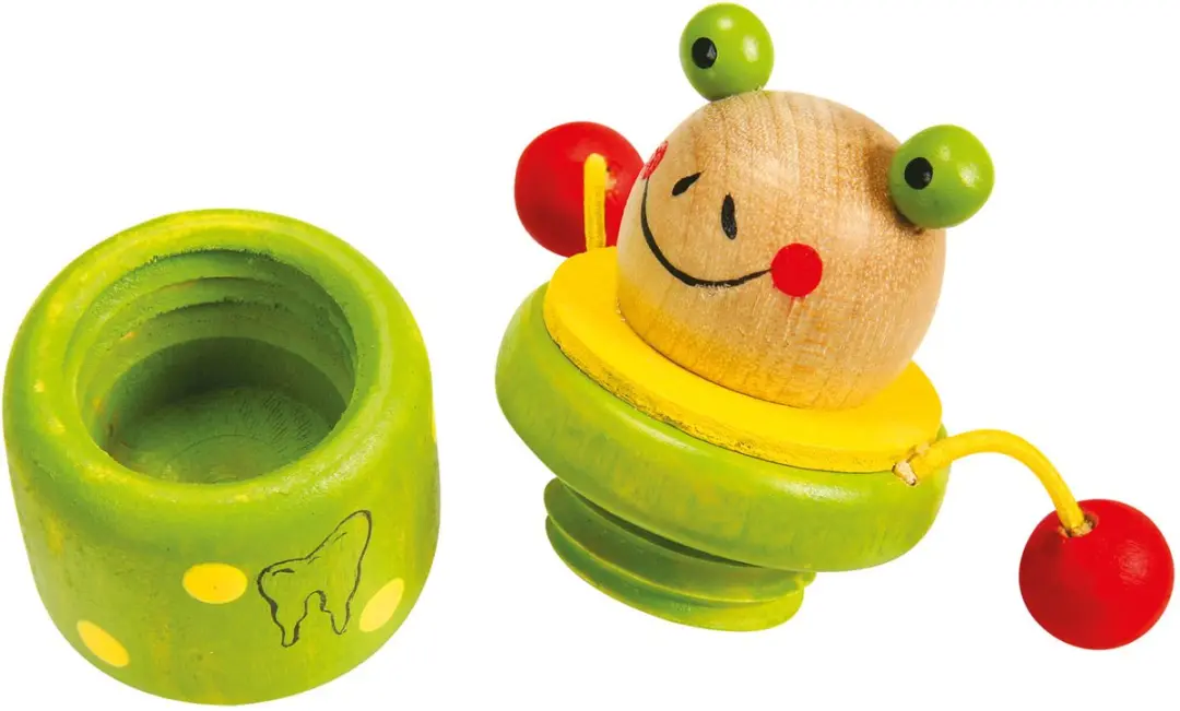 Small Foot Houten Melktandenpotje Dier - 4 Stuks - afbeelding 2 van 6