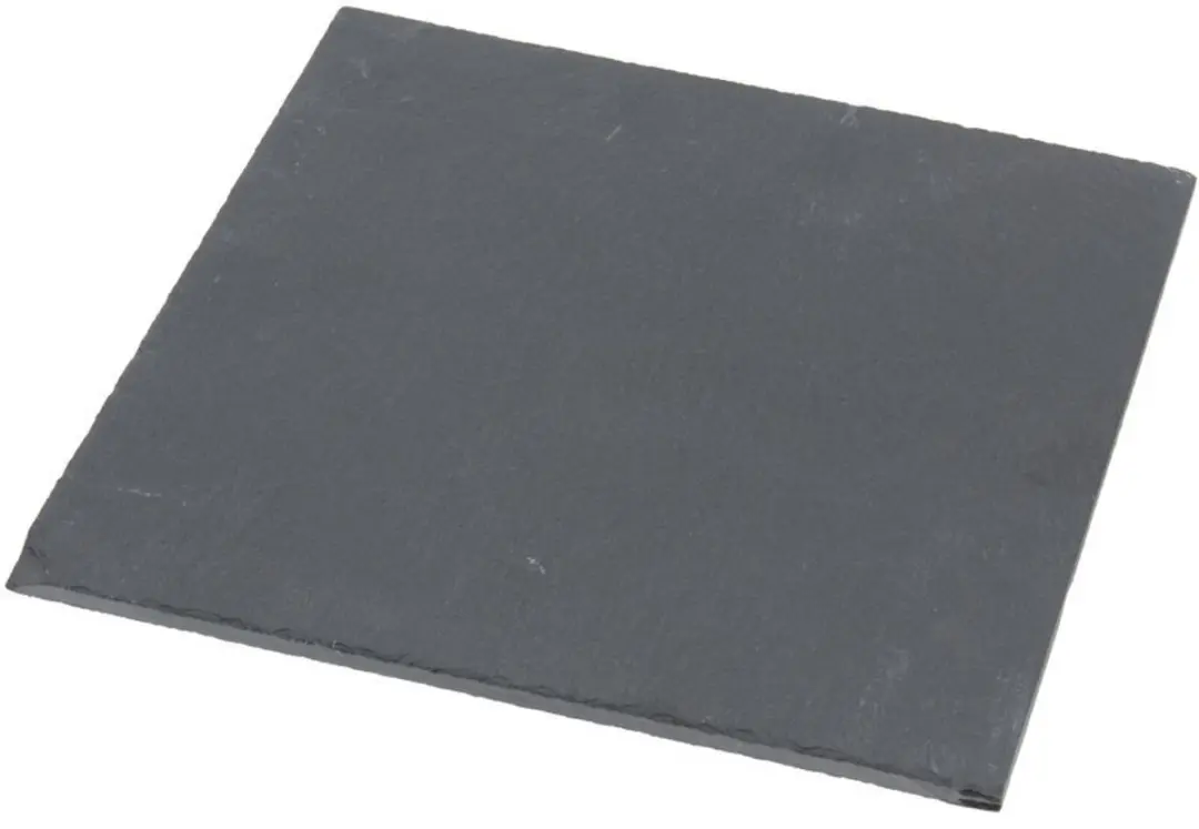 Excellent Houseware Leisteen Serveerplanken 30x30cm - 4 Stuks