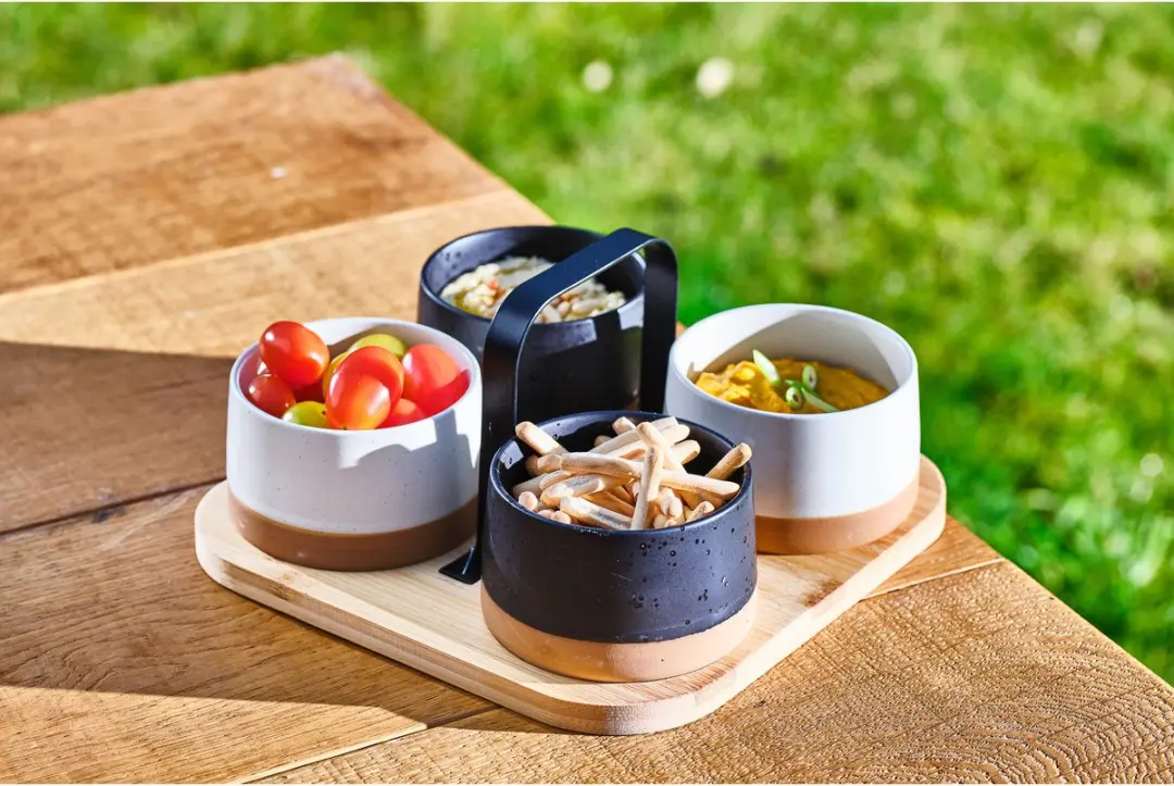 Cosy&Trendy Serveerplank Bamboe - 24x23cm - 5 Stuks