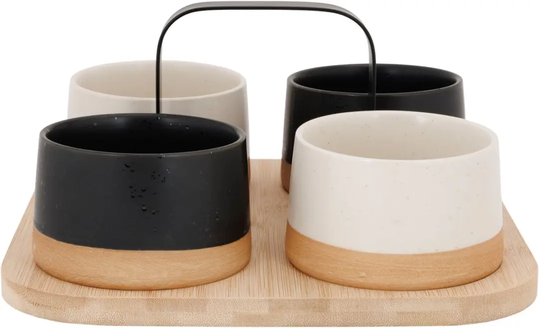 Cosy&Trendy Serveerplank Bamboe - 24x23cm - 5 Stuks