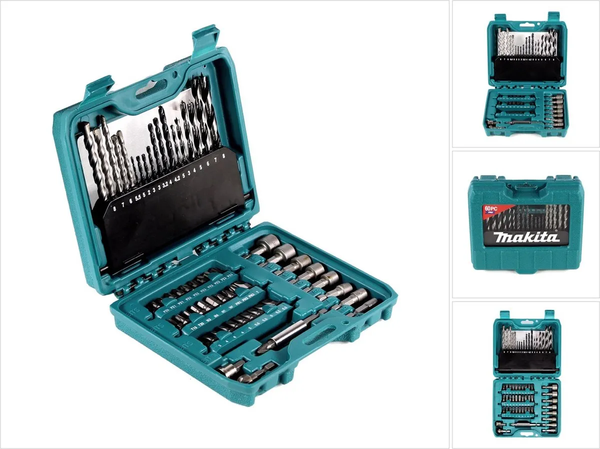 Makita Boor- en Bitset P-90358 60-delig - afbeelding 2 van 6