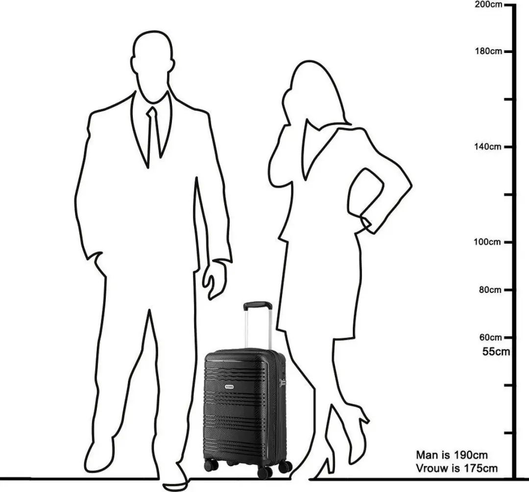 Travelite Zenit 4 Trolley S 36L - 4 Wielen - Donkerroze - afbeelding 6 van 6