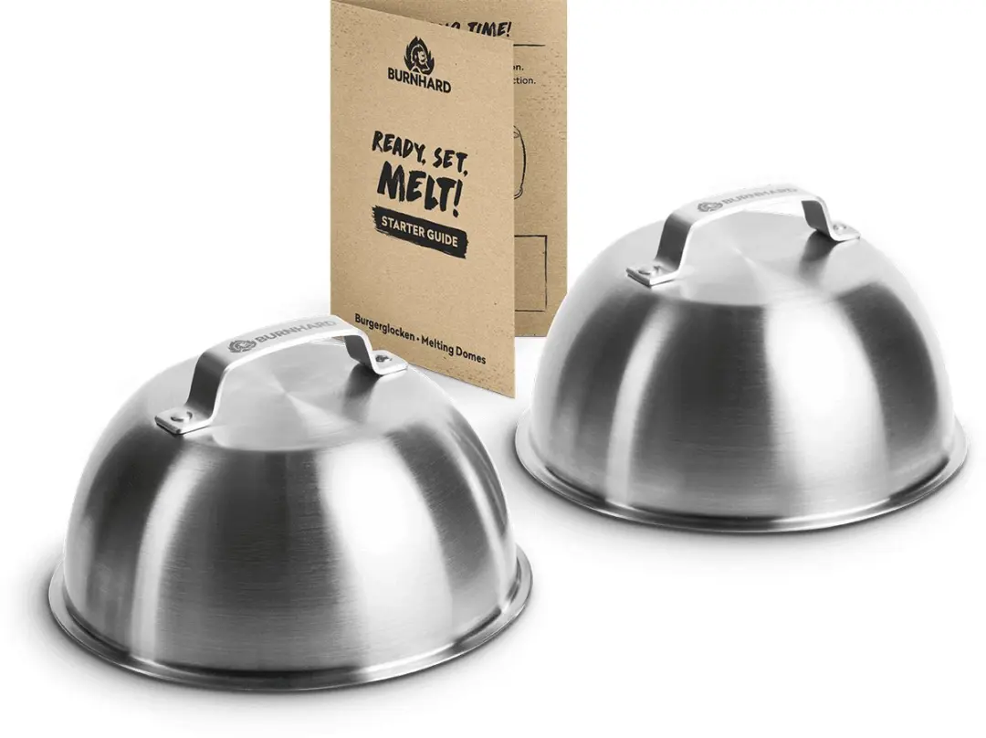 Burnhard Burgerklokken RVS Set - 2 Stuks - 16cm