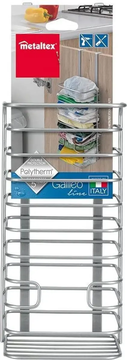 Metaltex Galileo Hoge Mandoebehoren Houder 12cm - Zilver