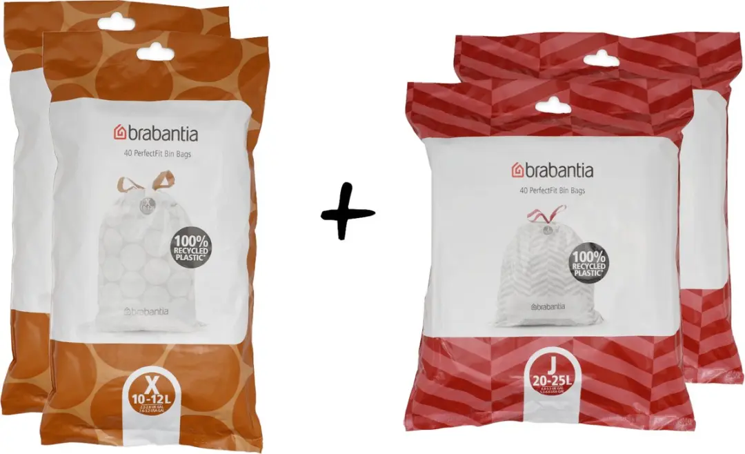 Brabantia PerfectFit Vuilniszakken X & J 12L