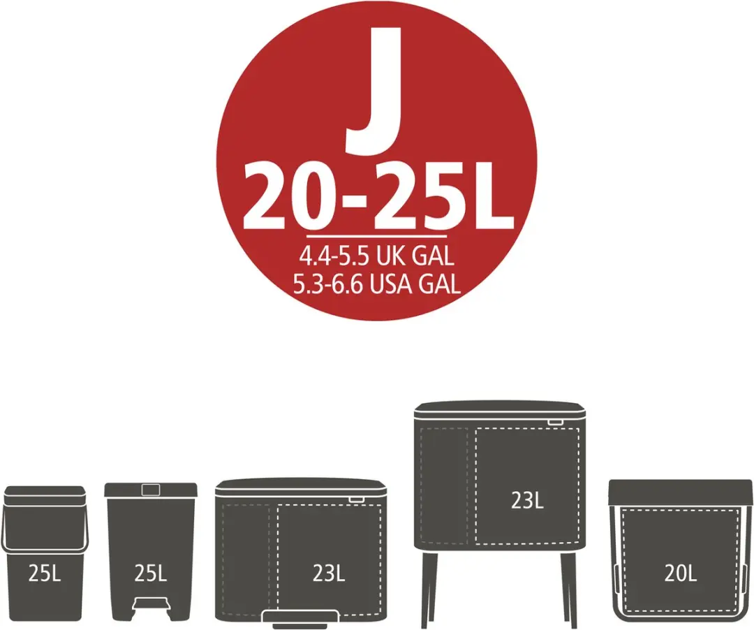 Brabantia PerfectFit Vuilniszakken X & J 12L - 160 Stuks (4x40)
