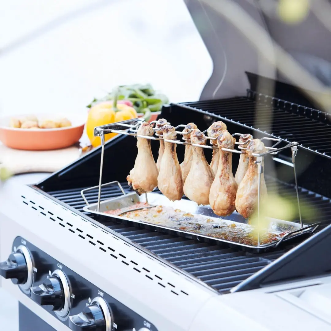 Barbecook Kippenvleugelhouder RVS - Chroom