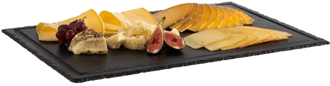 APS Serveerplank 979 Natuursteen - 58x38cm - Antislip - Zwart