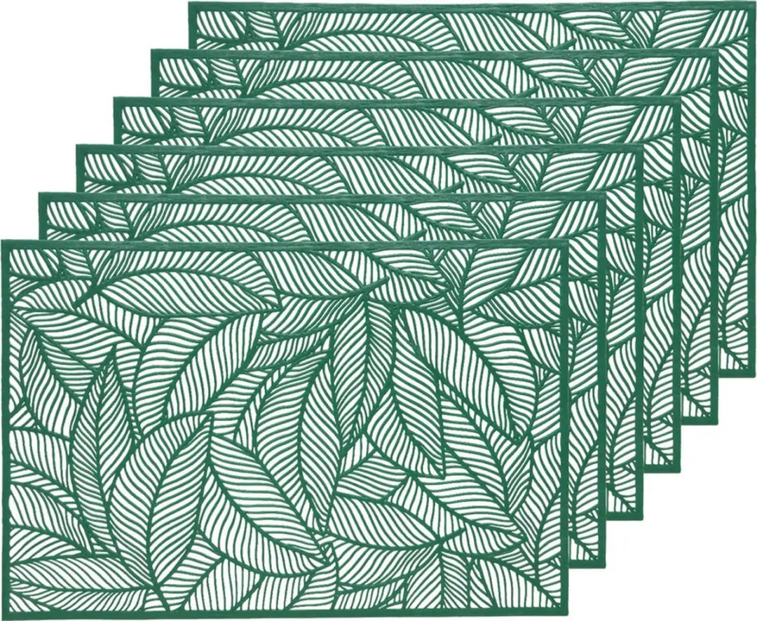 Decoris Groene Bladeren Placemats 30x45cm