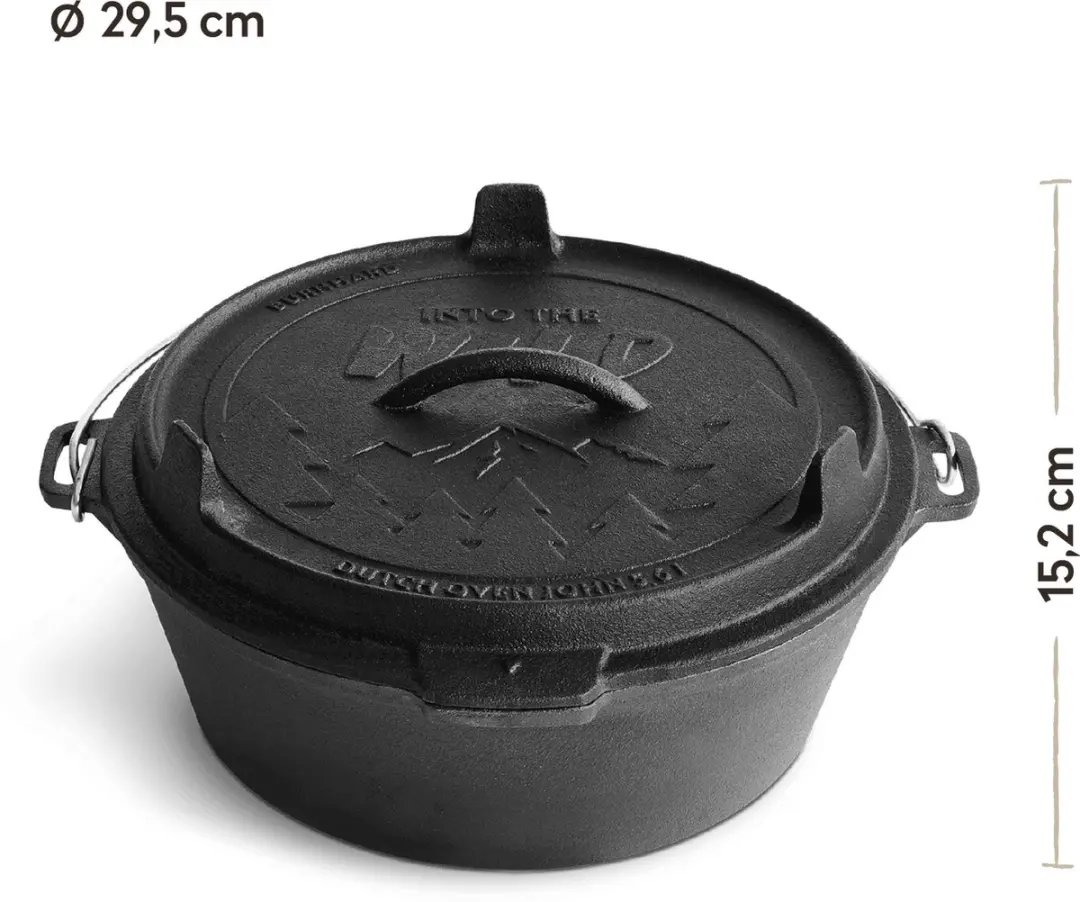 Burnhard Dutch Oven Little John 5,6L - Gietijzer - Zwart