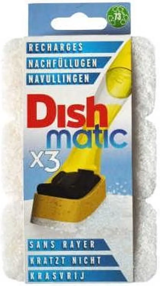 Dishmatic Schuursponsjes Krasvrij Navulling - 3 Stuks