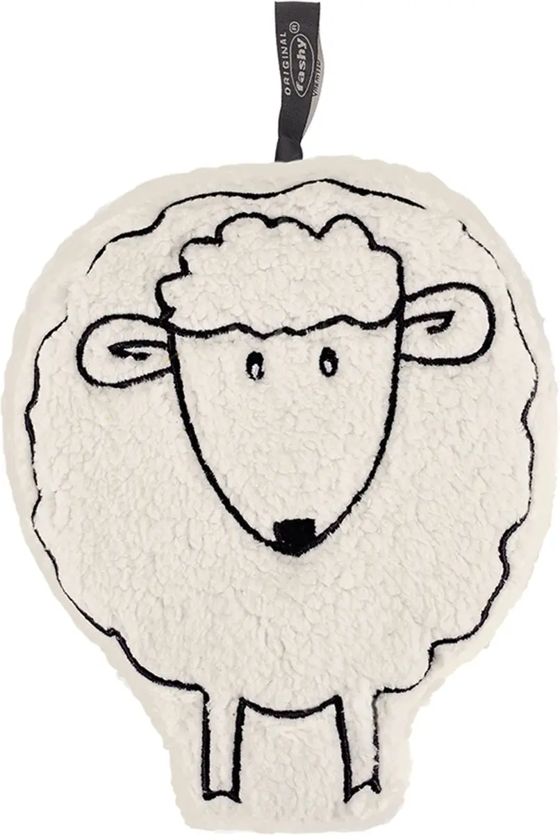 Dolly het schaap knuffel kersenpit - warmteknuffel Fashy