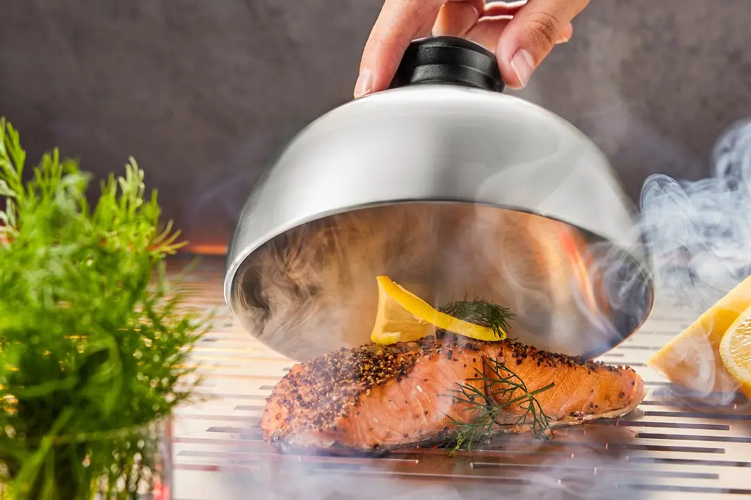 GEFU BBQ Grilldeksel Ø15cm - RVS - Zilver/Zwart