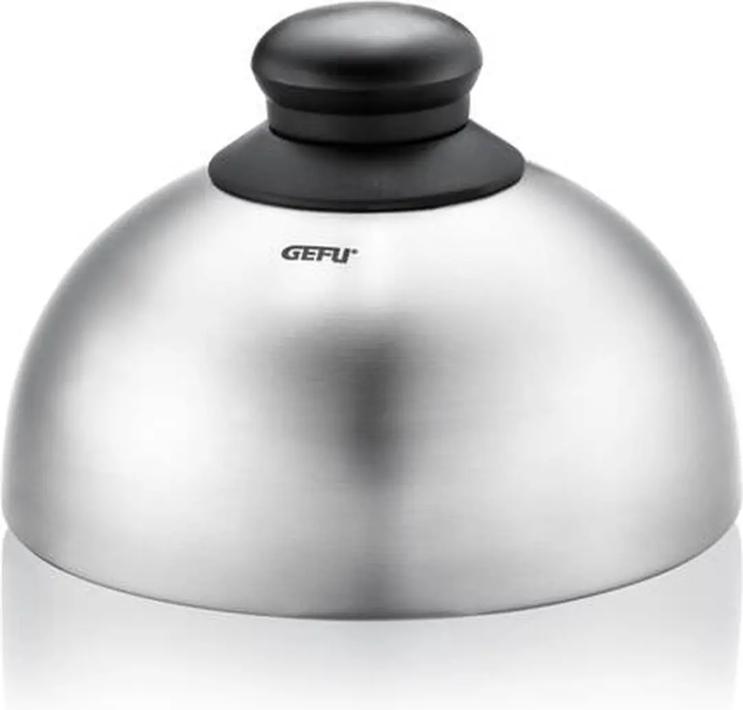 GEFU BBQ Grilldeksel Ø15cm - RVS - Zilver/Zwart