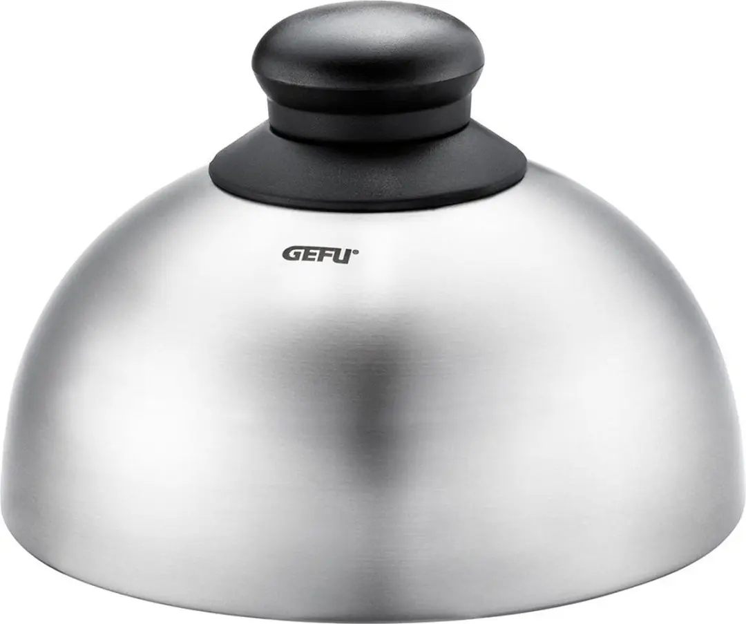 GEFU BBQ Grilldeksel Ø15cm - RVS - Zilver/Zwart