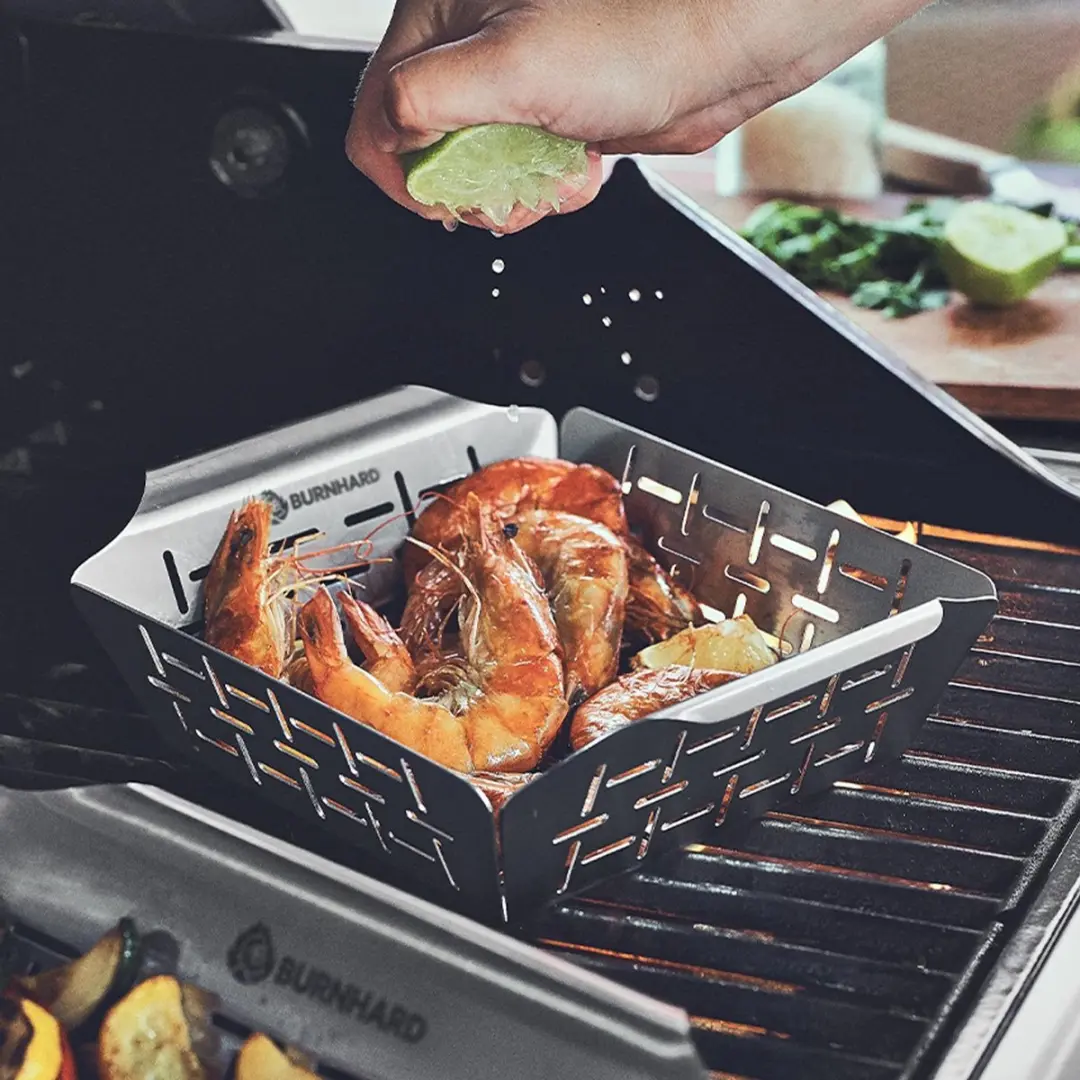 Burnhard RVS Grillmand 23,5cm - Vaatwasserbestendig - afbeelding 6 van 6