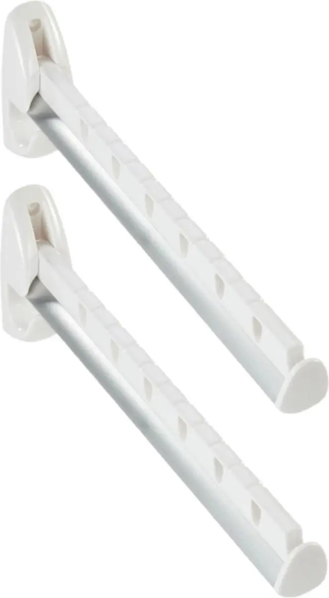 Leifheit Kledinghaak Set - 2 Stuks - Wit - 31cm