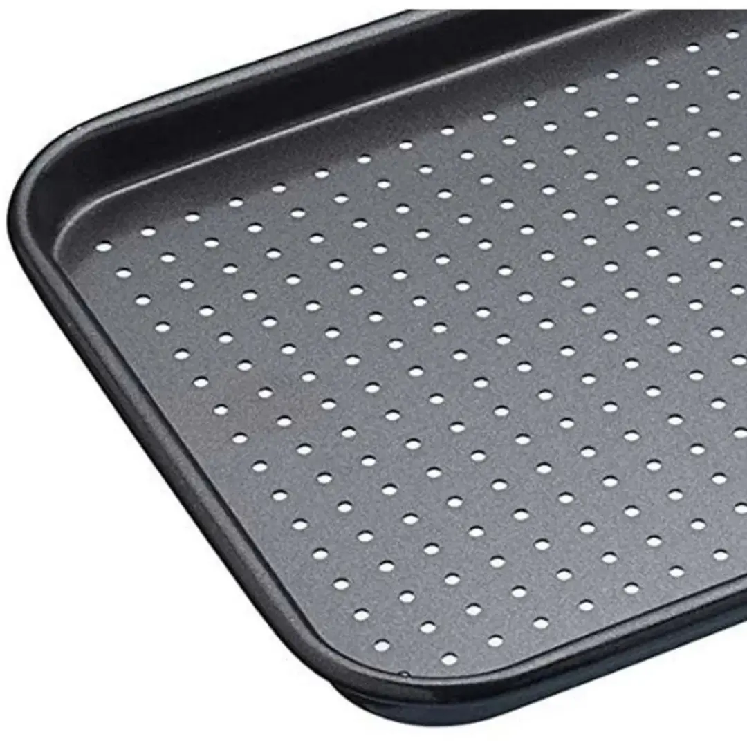 Masterclass Crusty Bake Bakplaat 24x18cm - Antiaanbaklaag - Zwart