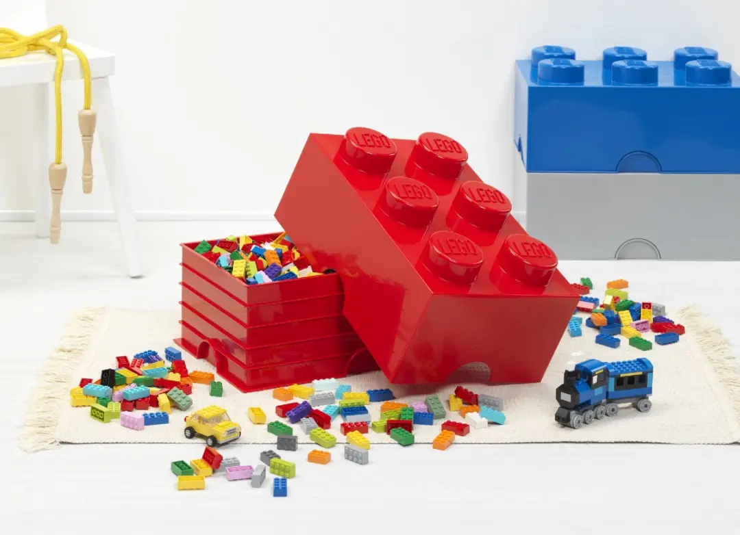 Lego - Opbergbox Brick 6 - Nylon - Zwart